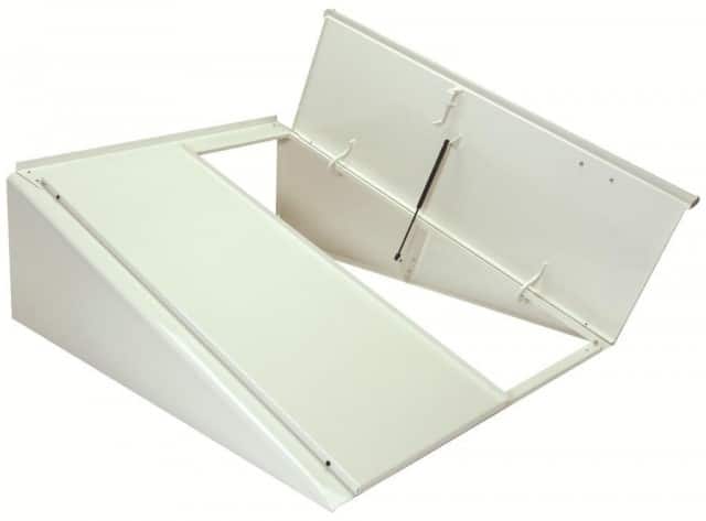 Bilco white pre-painted basement door showcasing secure, weather-resistant access for enhanced basement protection and convenience.